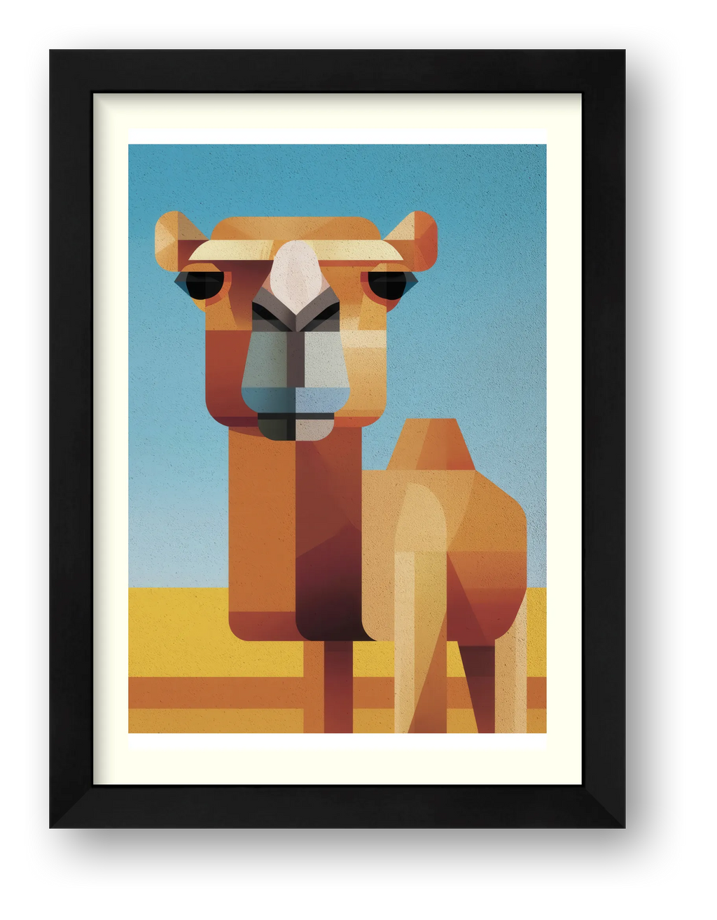 A Face Made of Dunes — framed