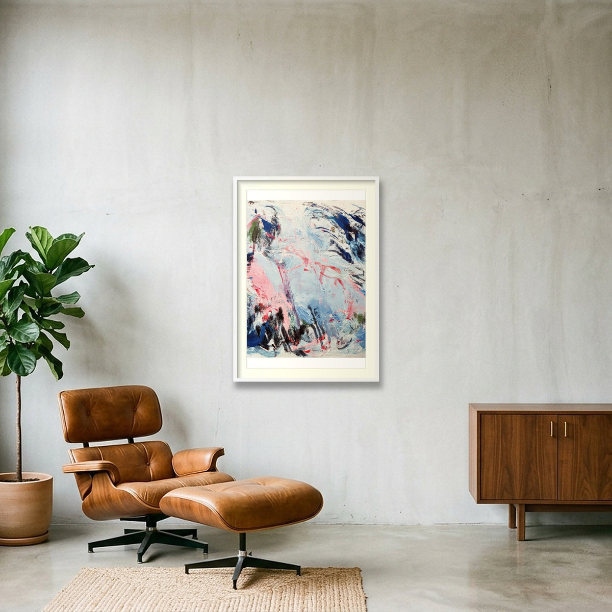 Winds of Memory — 70×100cm White Frame